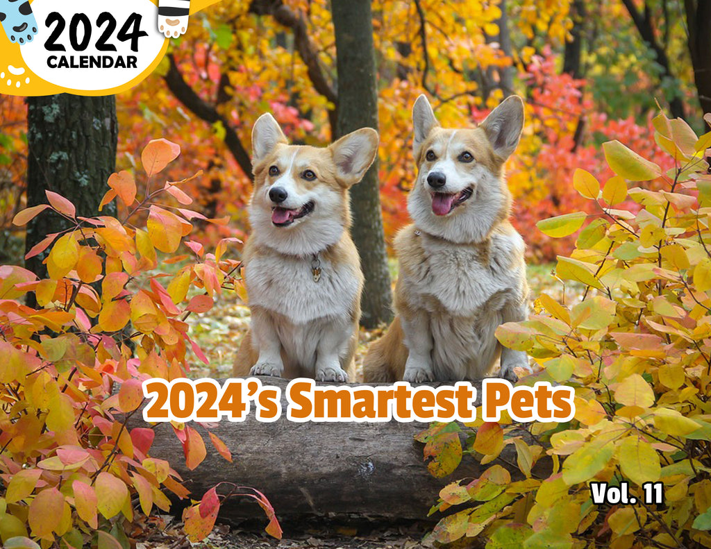 2024's Smartest Pets Volume Eleven: 2024 Wall Calendar (Published)