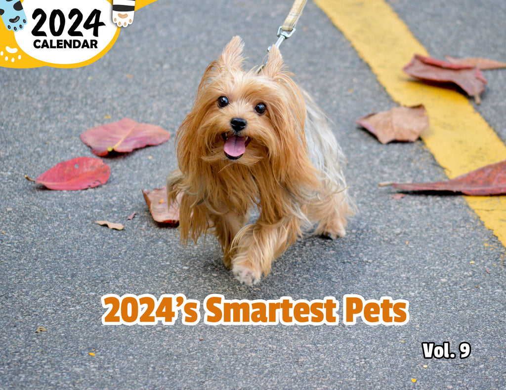 2024's Smartest Pets Volume Nine: 2024 Wall Calendar (Published)