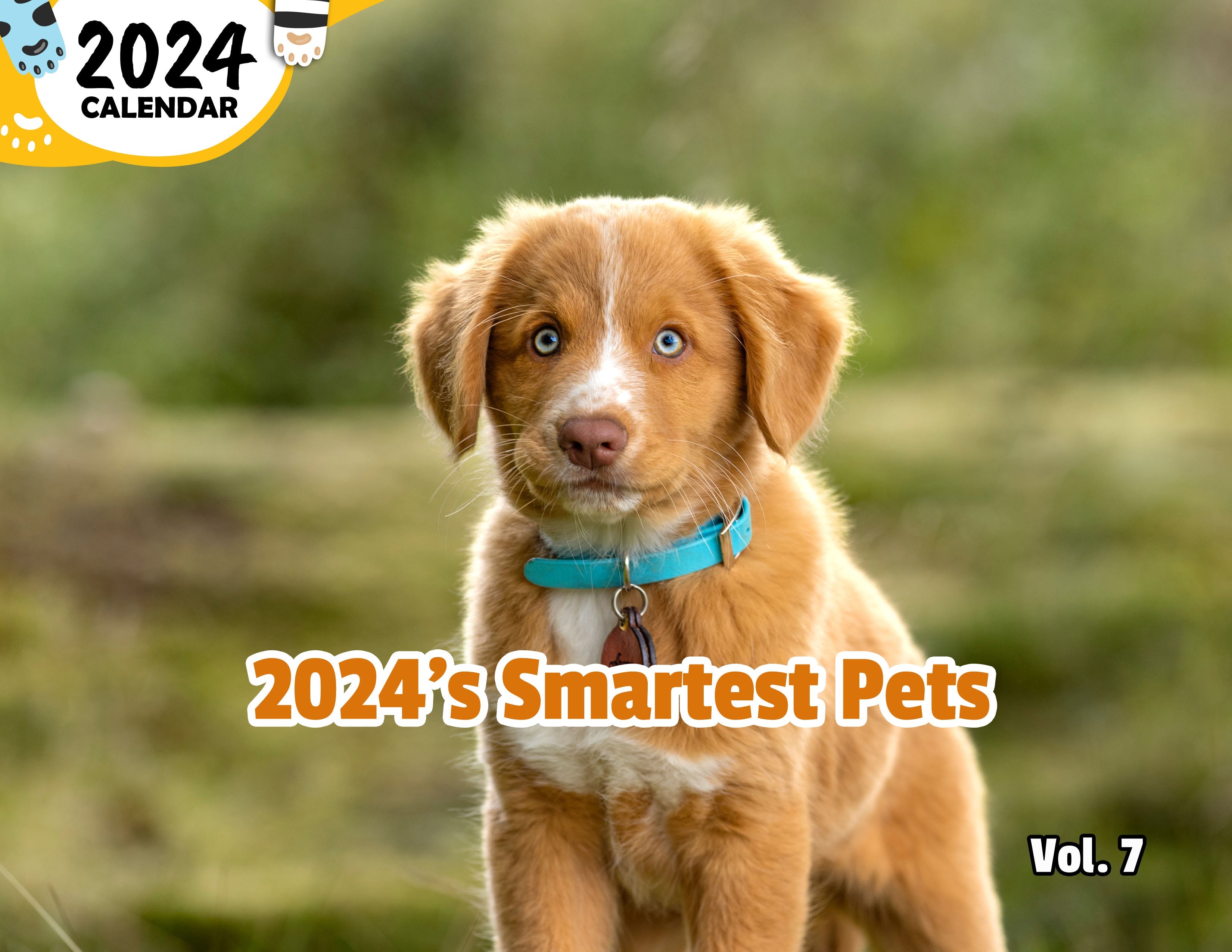 2024's Smartest Pets Volume Seven: 2024 Wall Calendar (Published)