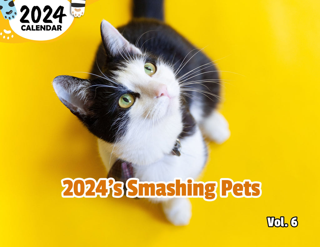 2024's Smashing Pets Volume Six: 2024 Wall Calendar (Published)