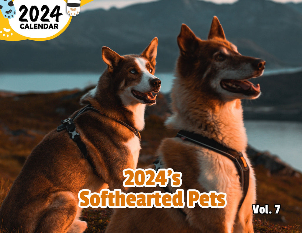 2024's Softhearted Pets Volume Seven: 2024 Wall Calendar (Published)