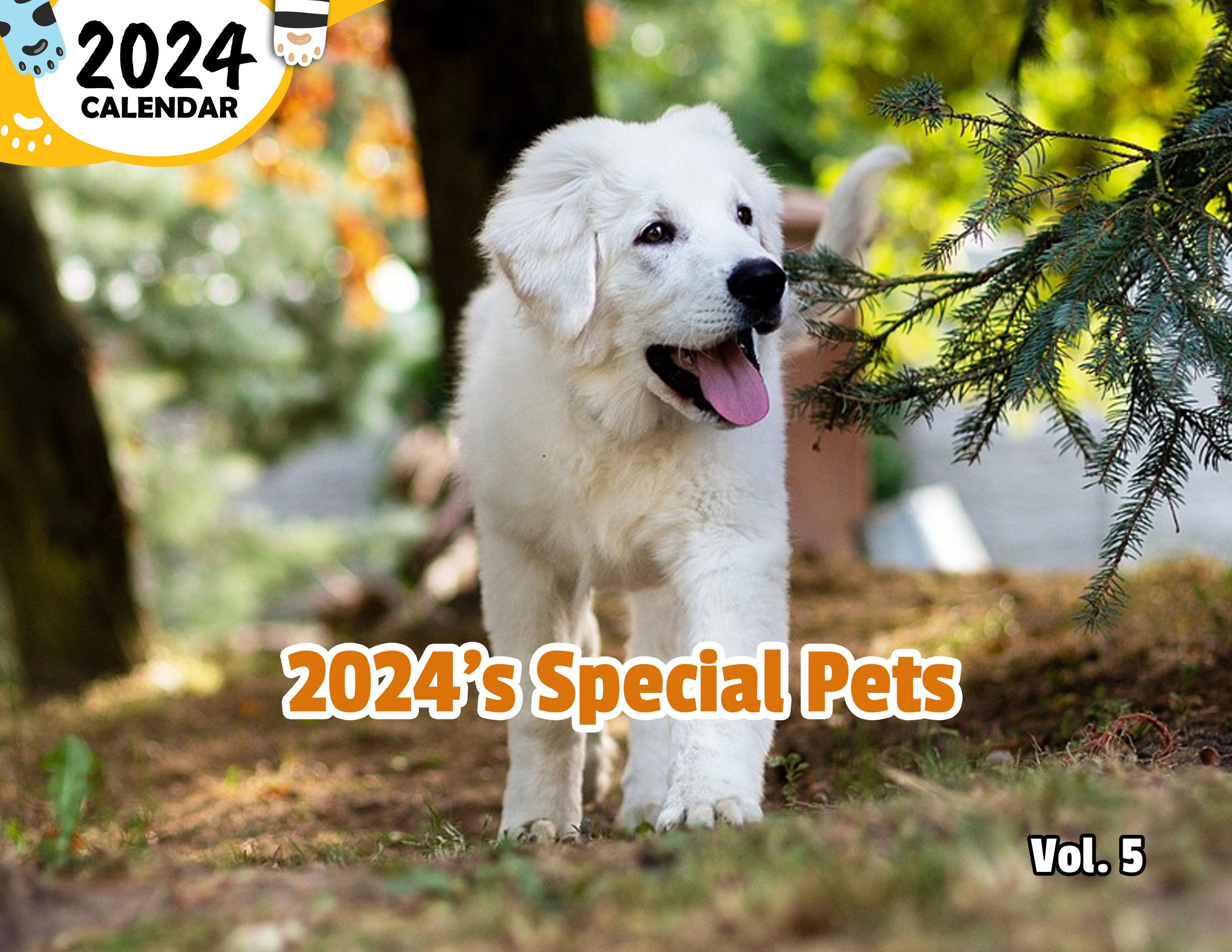 2024's Special Pets Volume Five: 2024 Wall Calendar (Published)