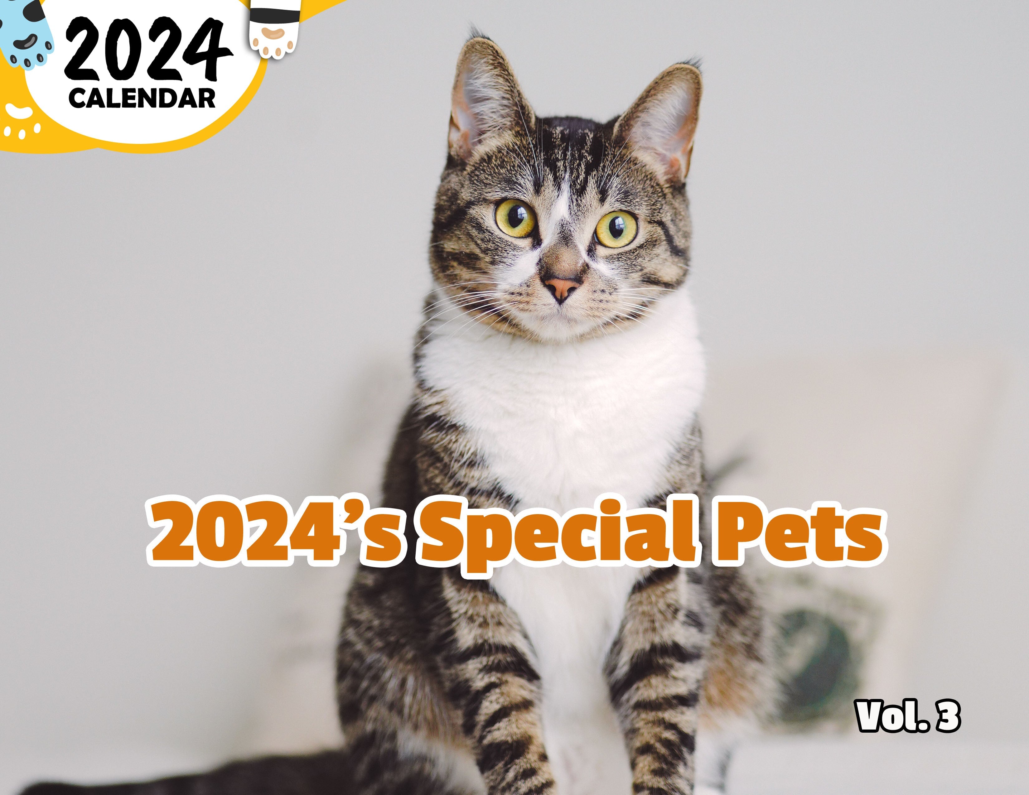 2024's Special Pets Volume Three: 2024 Wall Calendar (Published)
