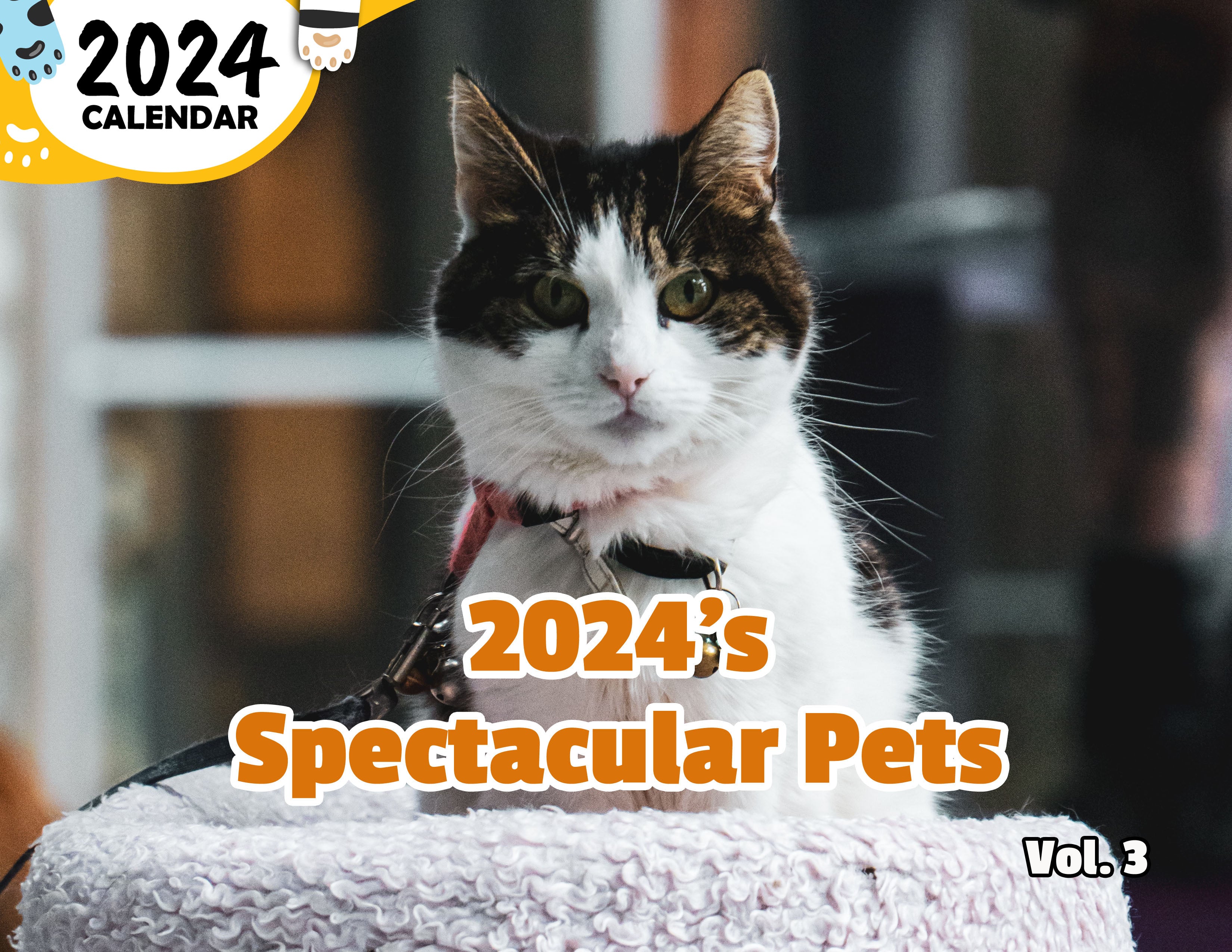 2024's Spectacular Pets Volume Three: 2024 Wall Calendar (Published)