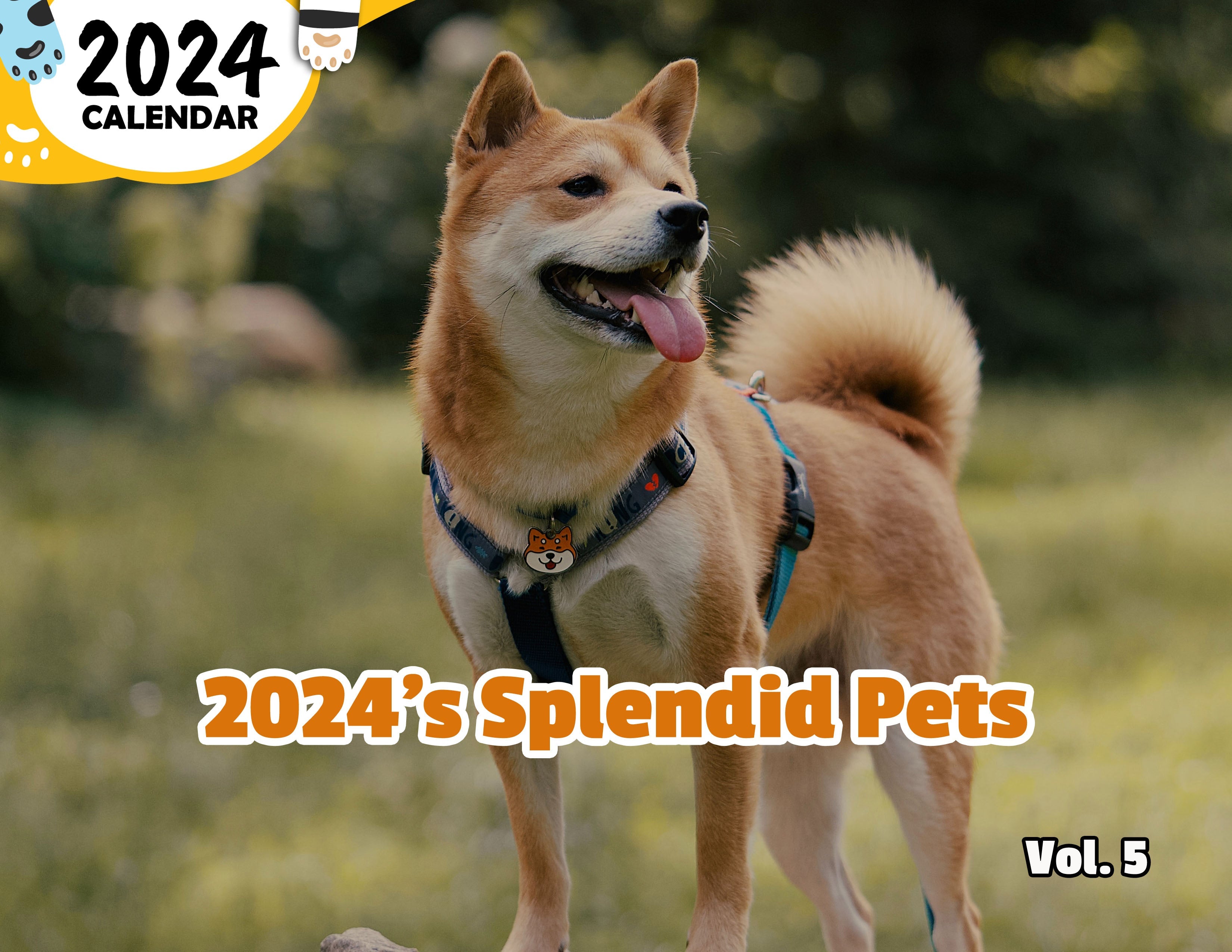 2024's Splendid Pets Volume Five: 2024 Wall Calendar (Published)