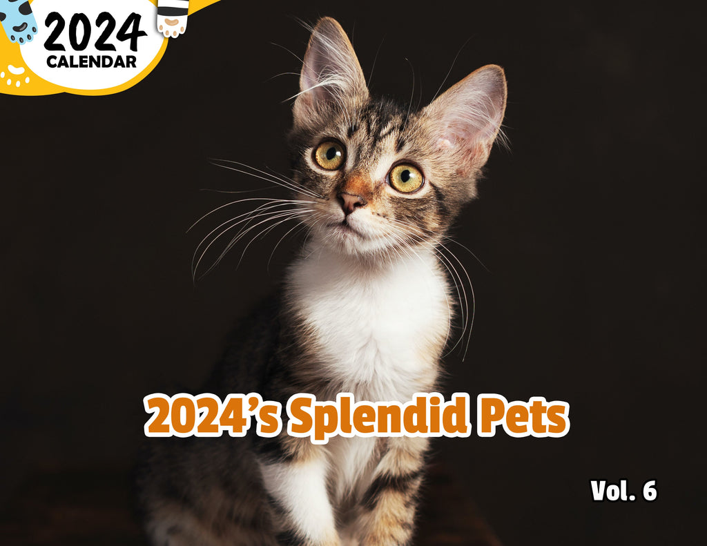 2024's Splendid Pets Volume Six: 2024 Wall Calendar (Published)