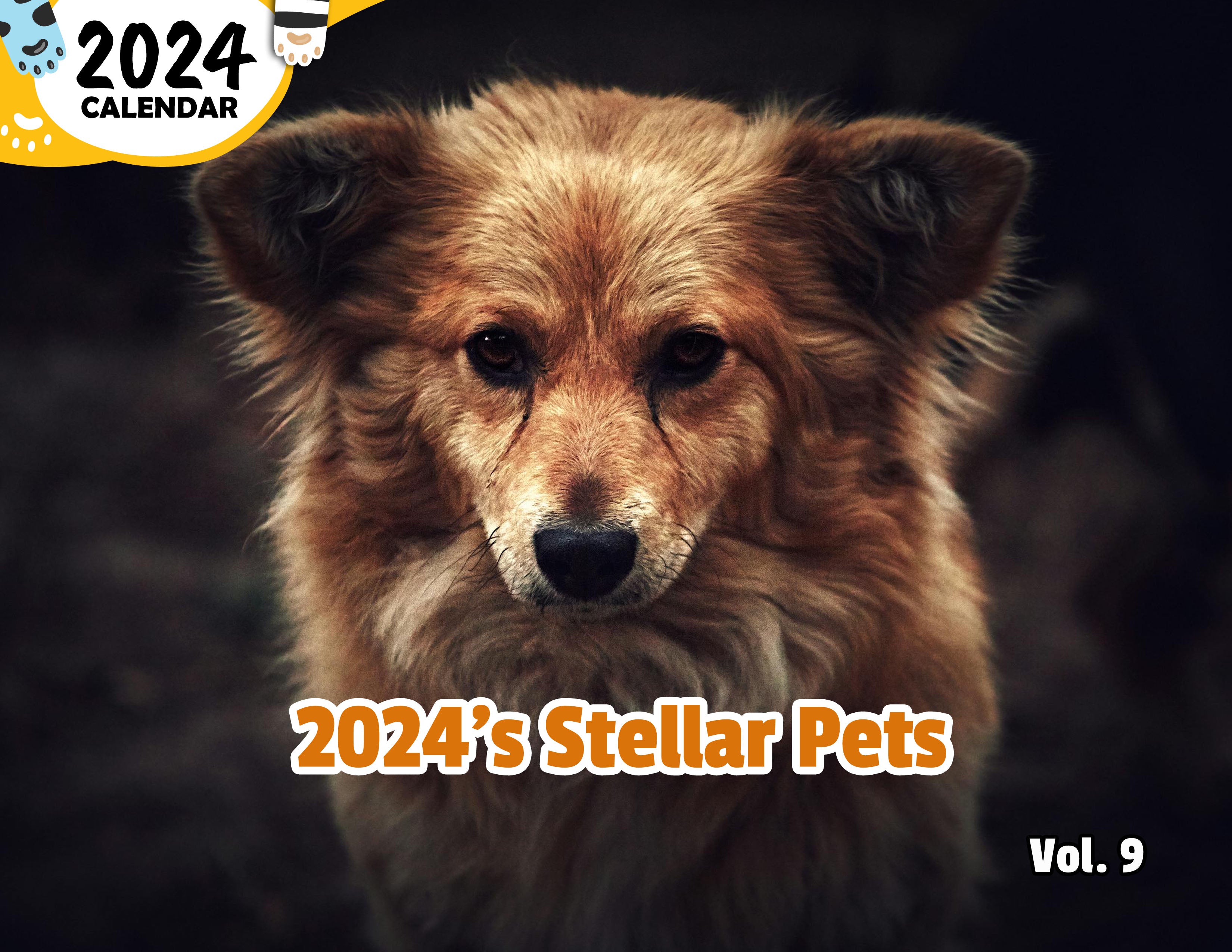 2024's Stellar Pets Volume Nine: 2024 Wall Calendar (Published)