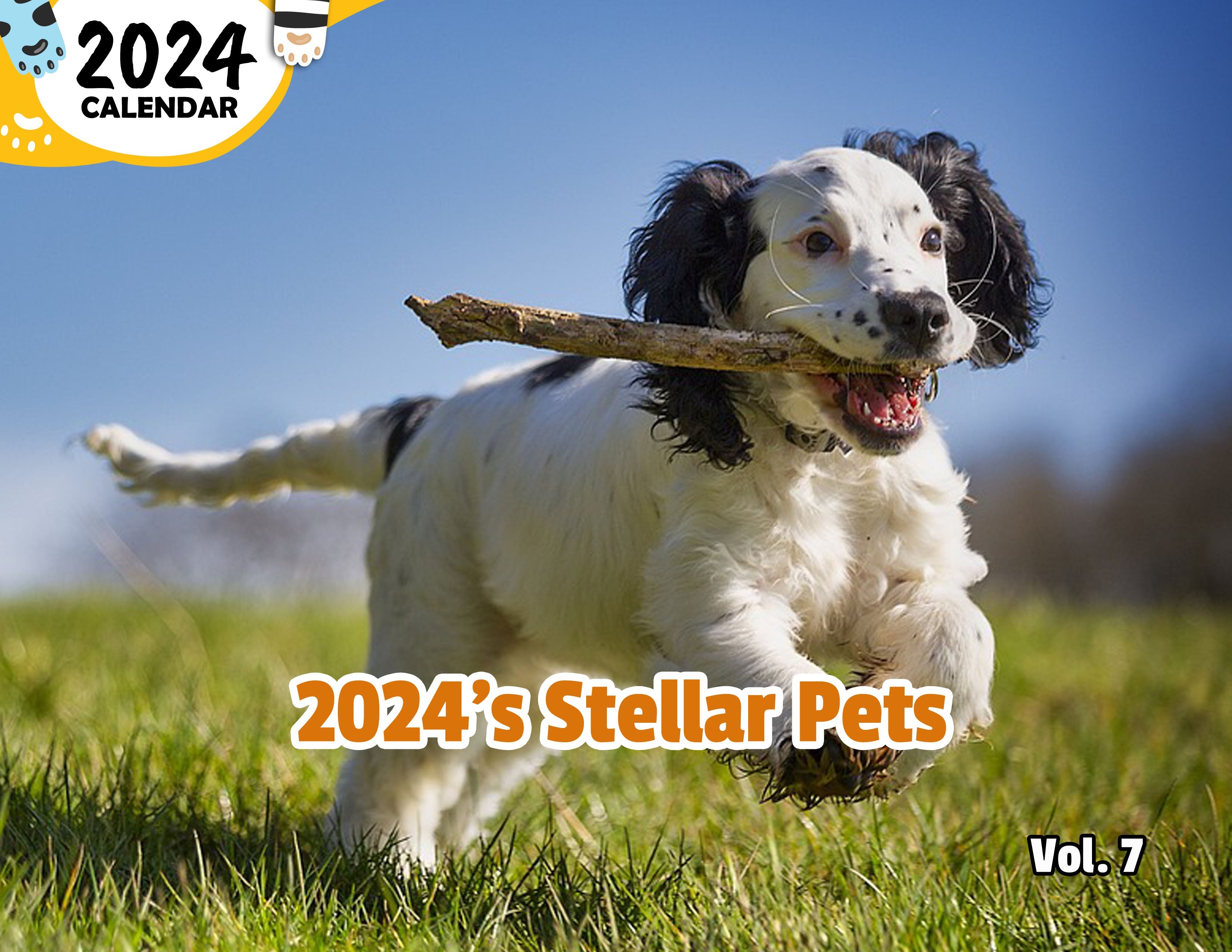 2024's Stellar Pets Volume Seven: 2024 Wall Calendar (Published)
