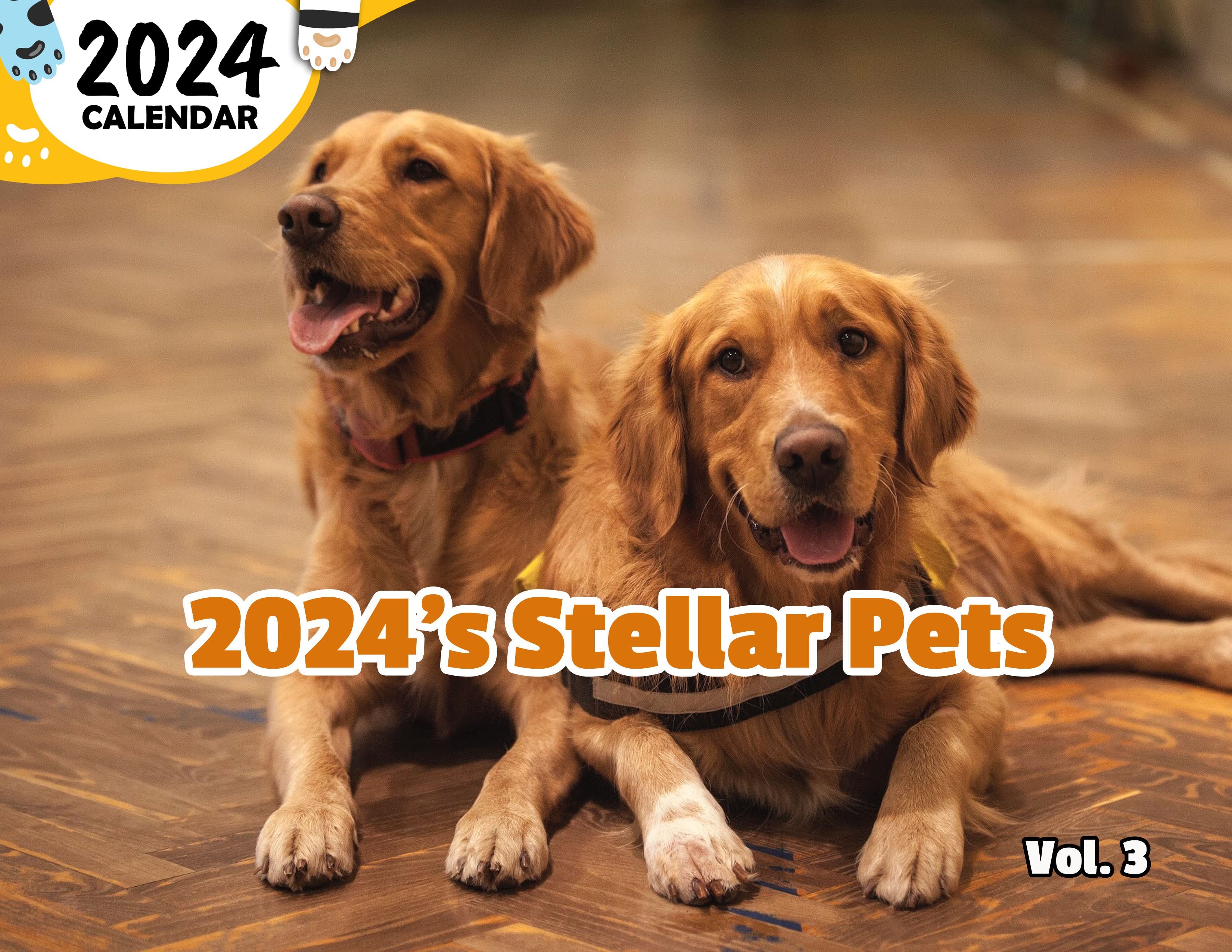 2024's Stellar Pets Volume Three: 2024 Wall Calendar (Published)