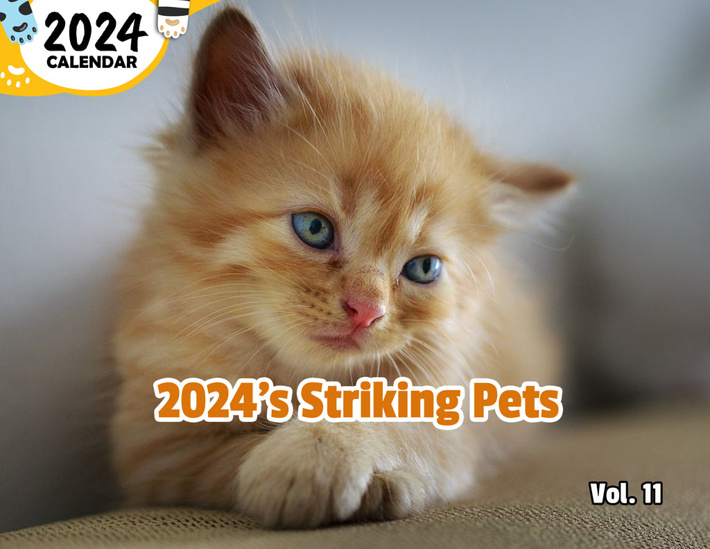 2024's Striking Pets Volume Eleven: 2024 Wall Calendar (Published)