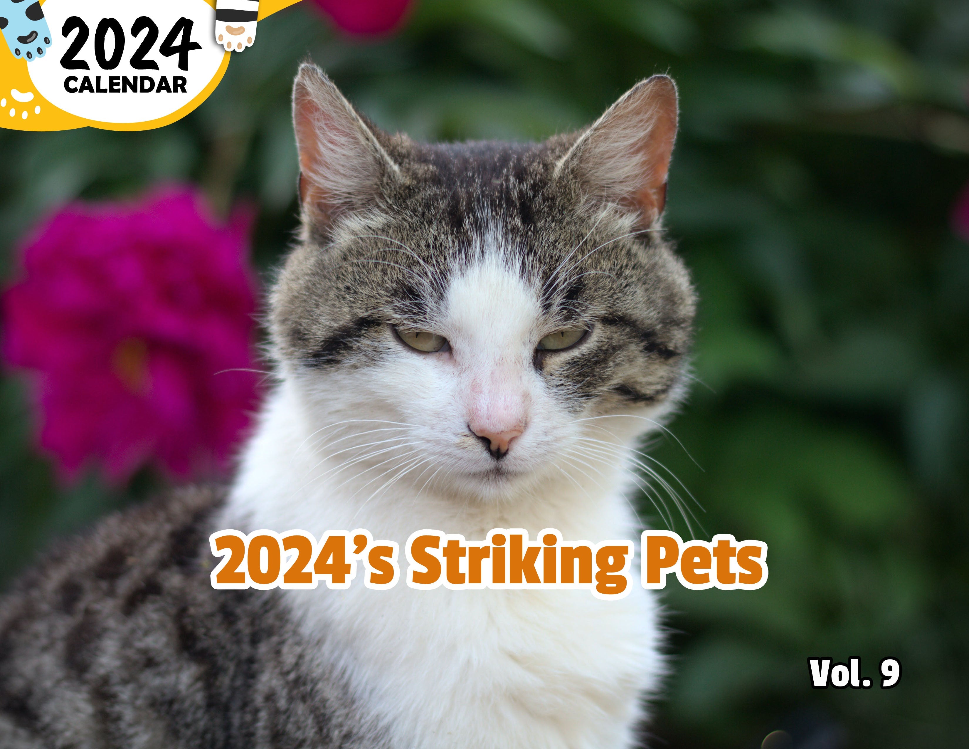 2024's Striking Pets Volume Nine: 2024 Wall Calendar (Published)