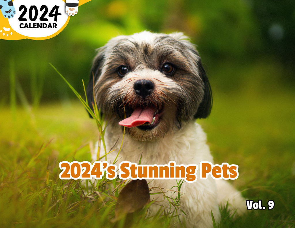 2024's Stunning Pets Volume Nine: 2024 Wall Calendar (Published)