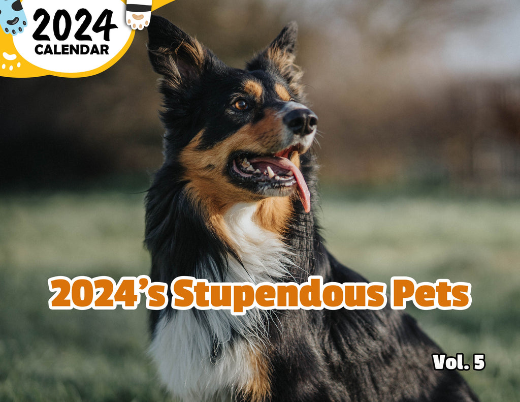 2024's Stupendous Pets Volume Five: 2024 Wall Calendar (Published)