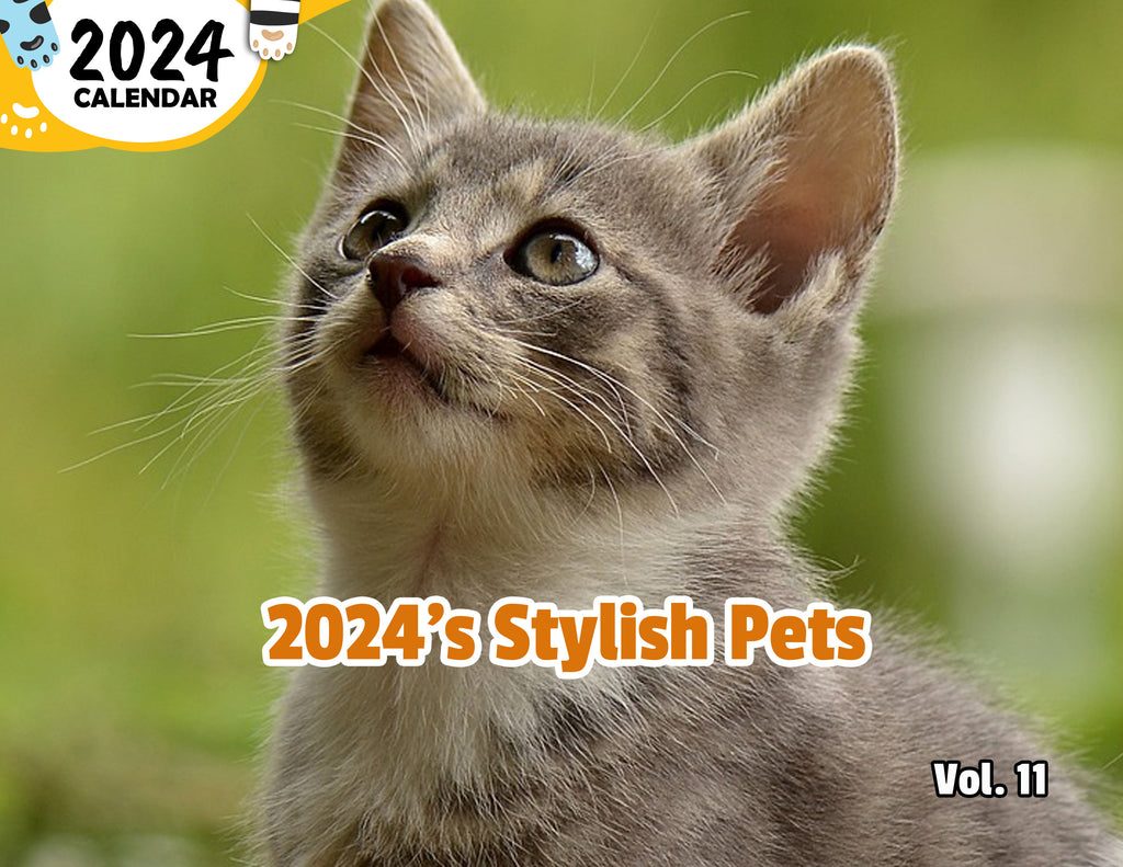 2024's Stylish Pets Volume Eleven: 2024 Wall Calendar (Published)