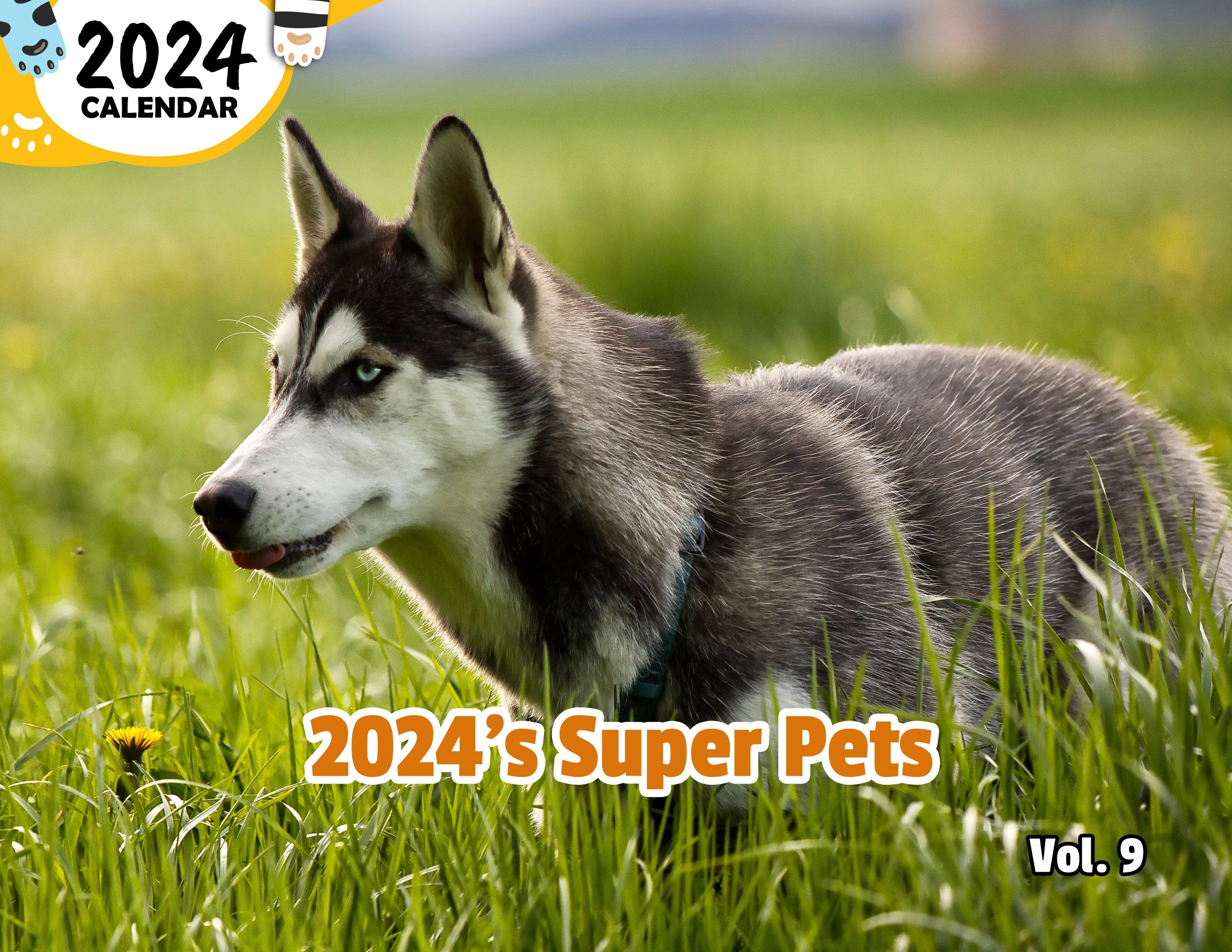 2024's Super Pets Volume Nine: 2024 Wall Calendar (Published)