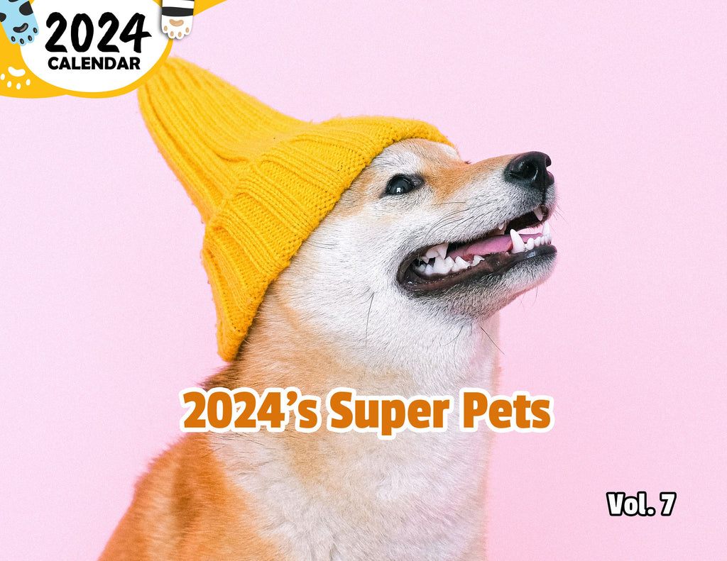 2024's Super Pets Volume Seven: 2024 Wall Calendar (Published)