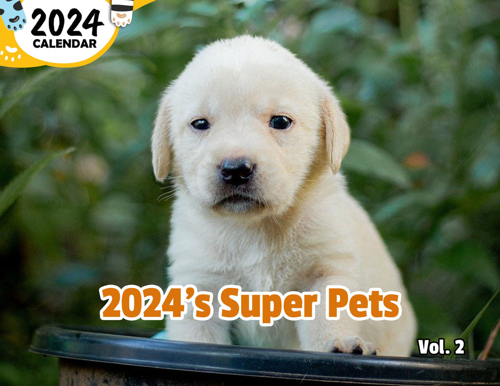 2024's Super Pets Volume Two: 2024 Wall Calendar (Published)