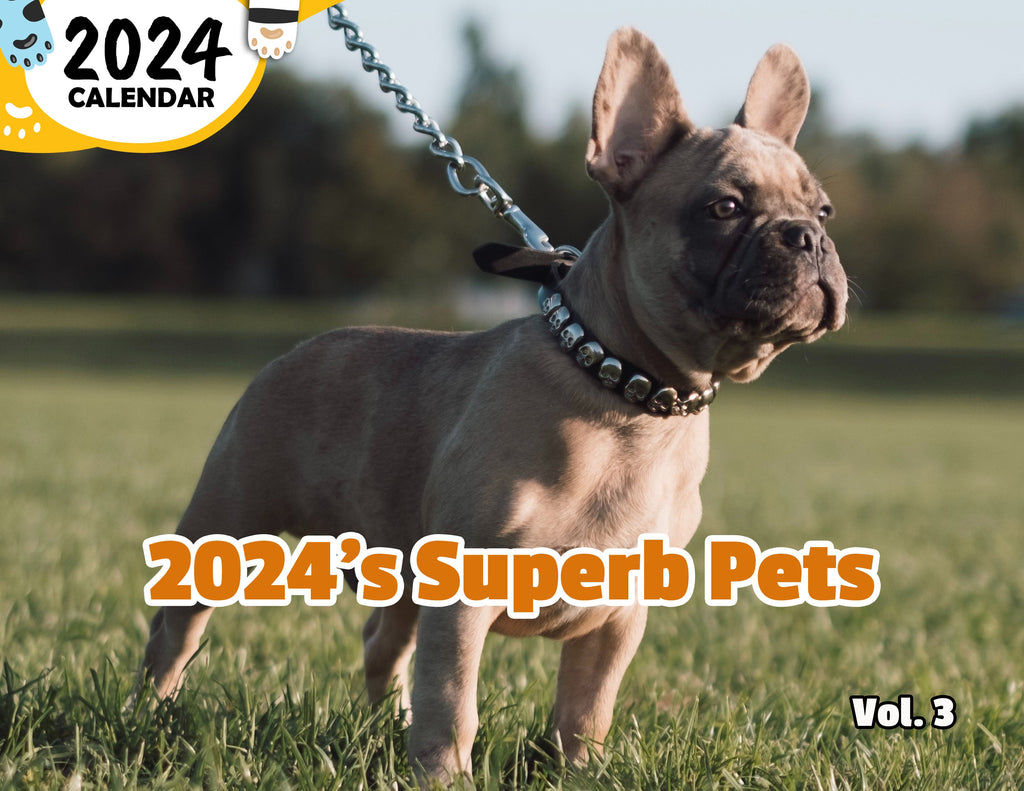 2024's Superb Pets Volume Three: 2024 Wall Calendar (Published)