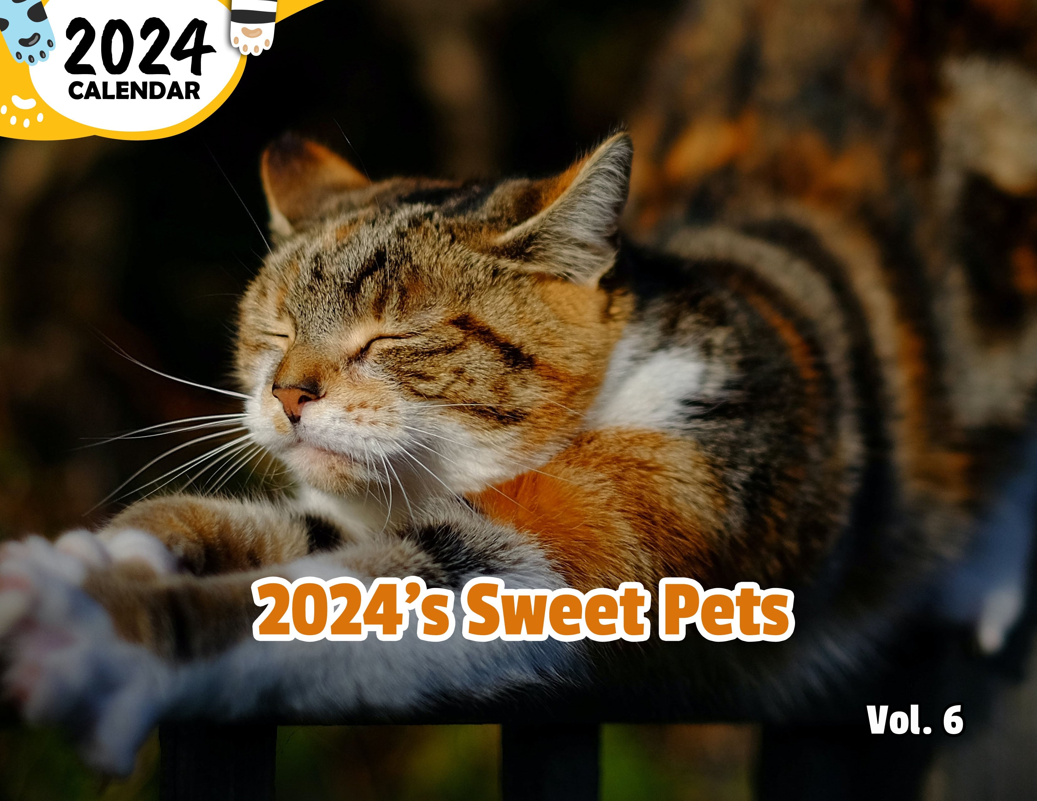 2024's Sweet Pets Volume Six: 2024 Wall Calendar (Published)
