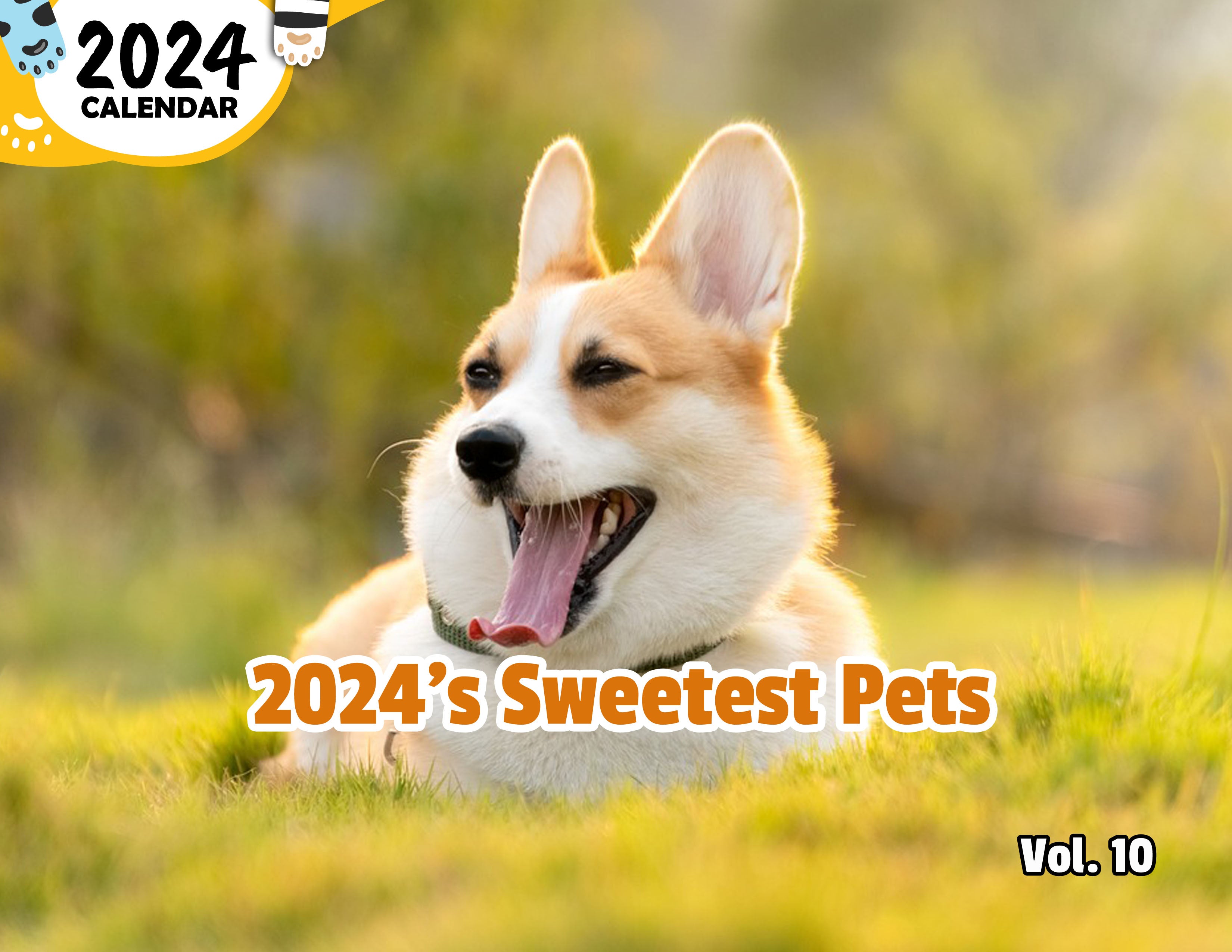 2024's Sweetest Pets Volume Ten: 2024 Wall Calendar (Published)