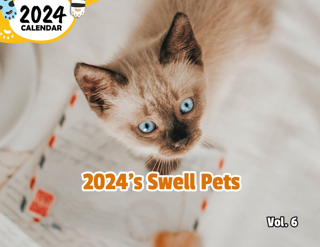 2024's Swell Pets Volume Six: 2024 Wall Calendar (Published)