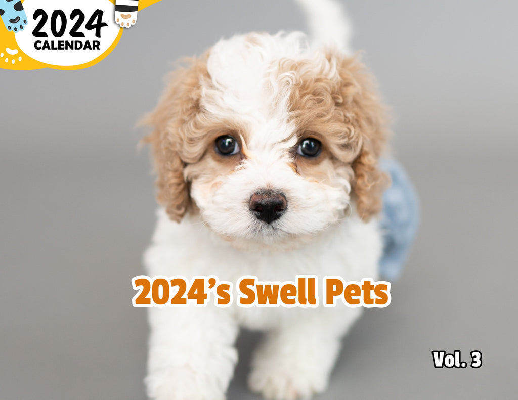2024's Swell Pets Volume Three: 2024 Wall Calendar (Published)