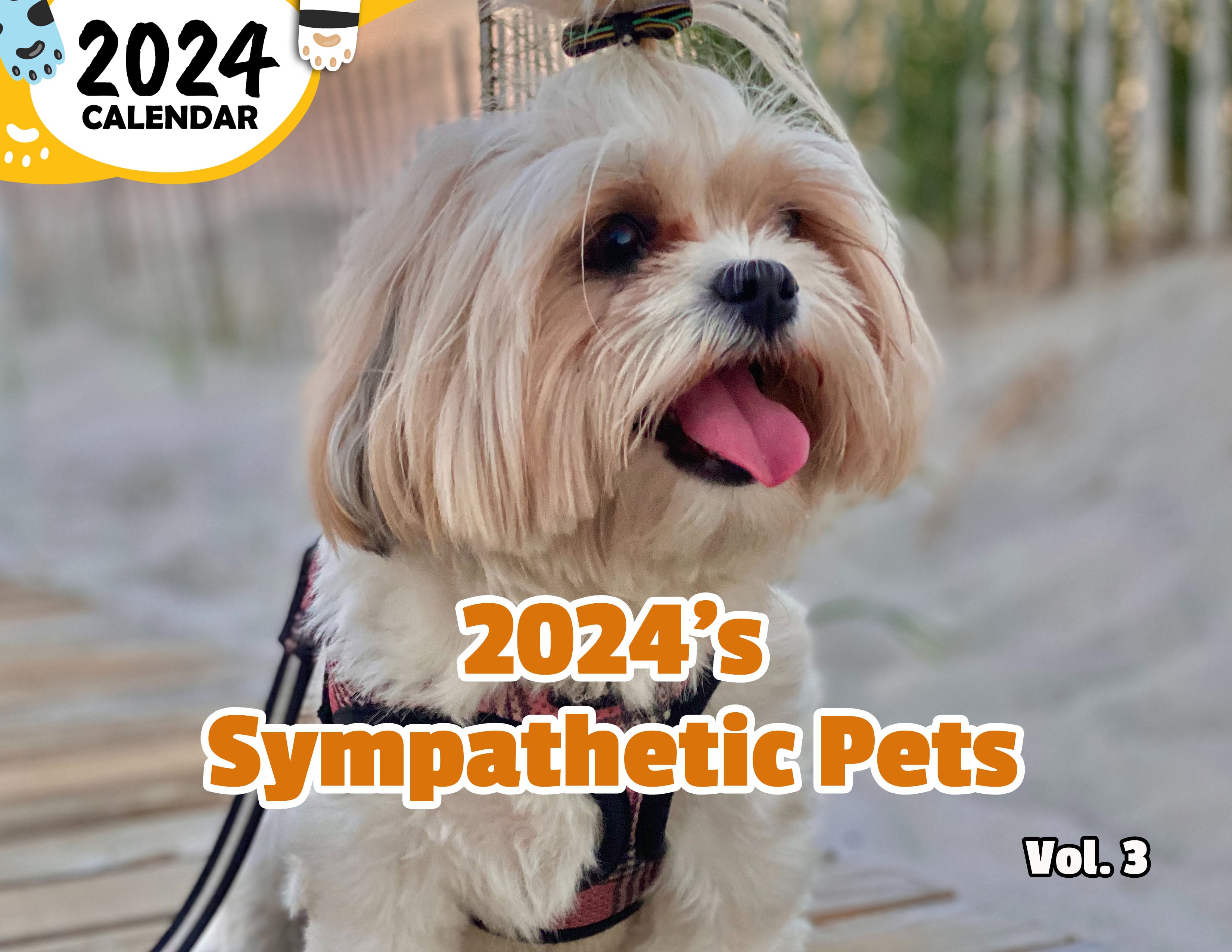 2024's Sympathetic Pets Volume Three: 2024 Wall Calendar (Published)