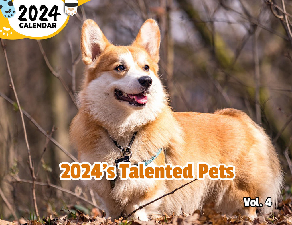 2024's Talented Pets Volume Four: 2024 Wall Calendar (Published)