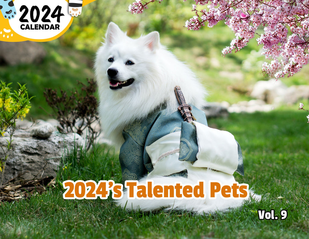 2024's Talented Pets Volume Nine: 2024 Wall Calendar (Published)