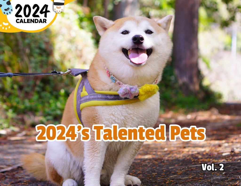 2024's Talented Pets Volume Two: 2024 Wall Calendar (Published)