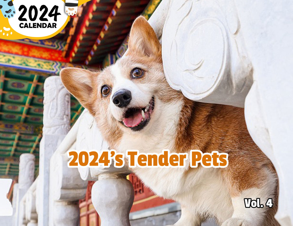 2024's Tender Pets Volume Four: 2024 Wall Calendar (Published)