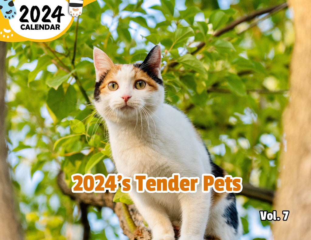 2024's Tender Pets Volume Seven: 2024 Wall Calendar (Published)