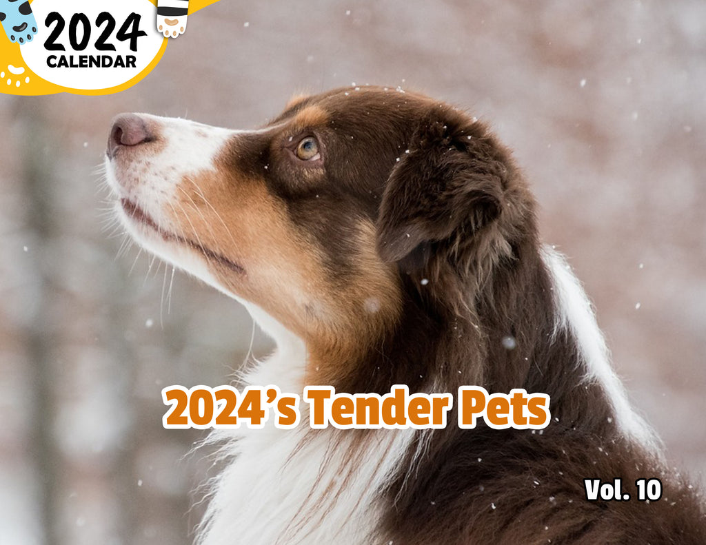 2024's Tender Pets Volume Ten: 2024 Wall Calendar (Published)