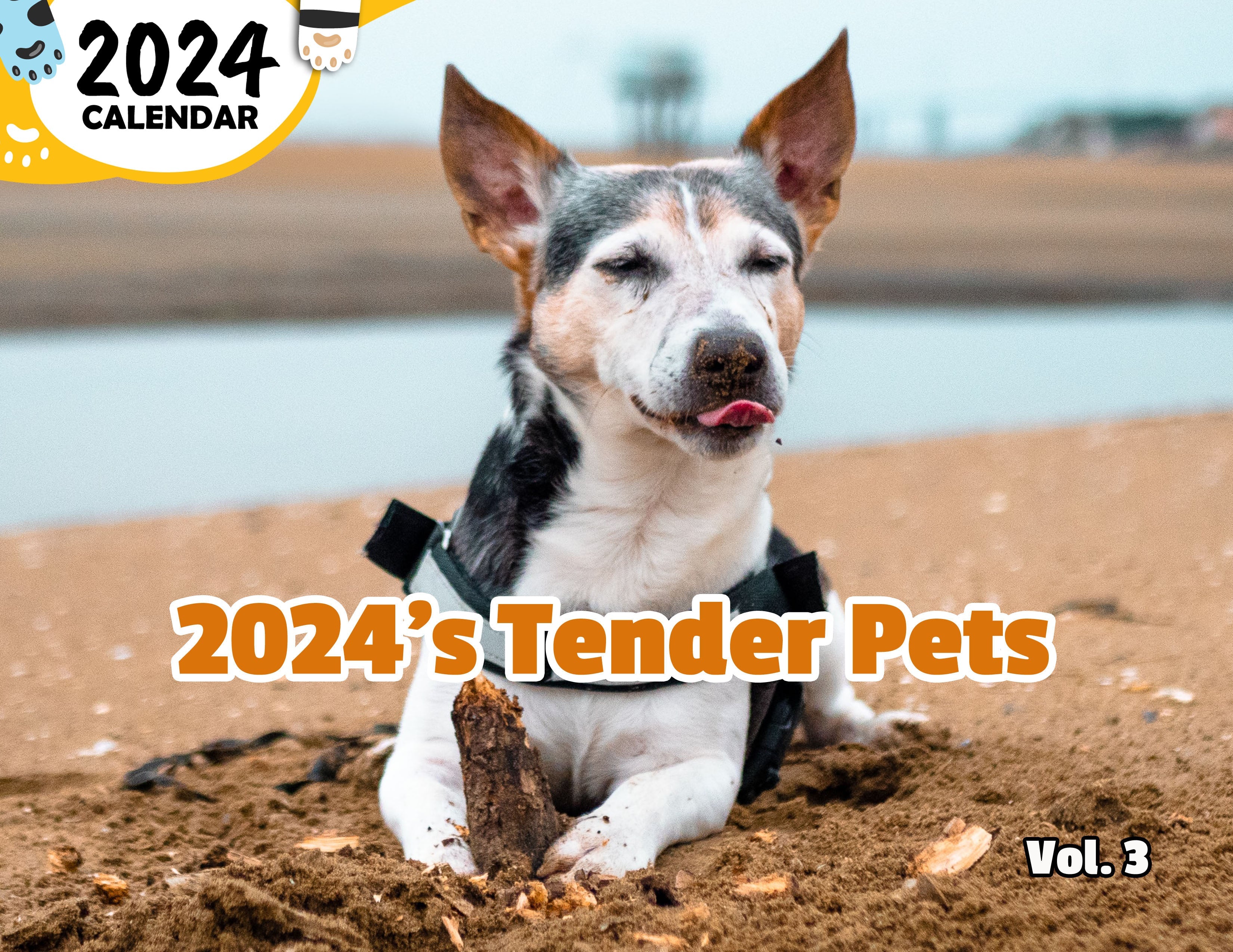 2024's Tender Pets Volume Three: 2024 Wall Calendar (Published)