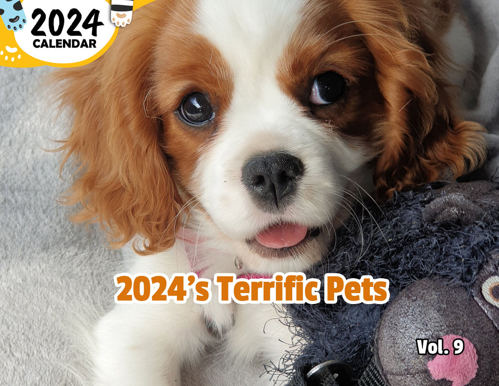 2024's Terrific Pets Volume Nine: 2024 Wall Calendar (Published)