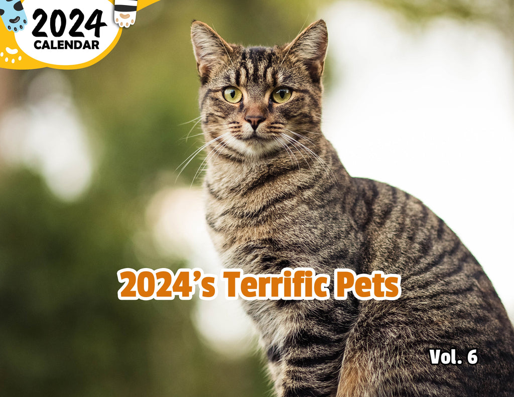 2024's Terrific Pets Volume Six: 2024 Wall Calendar (Published)