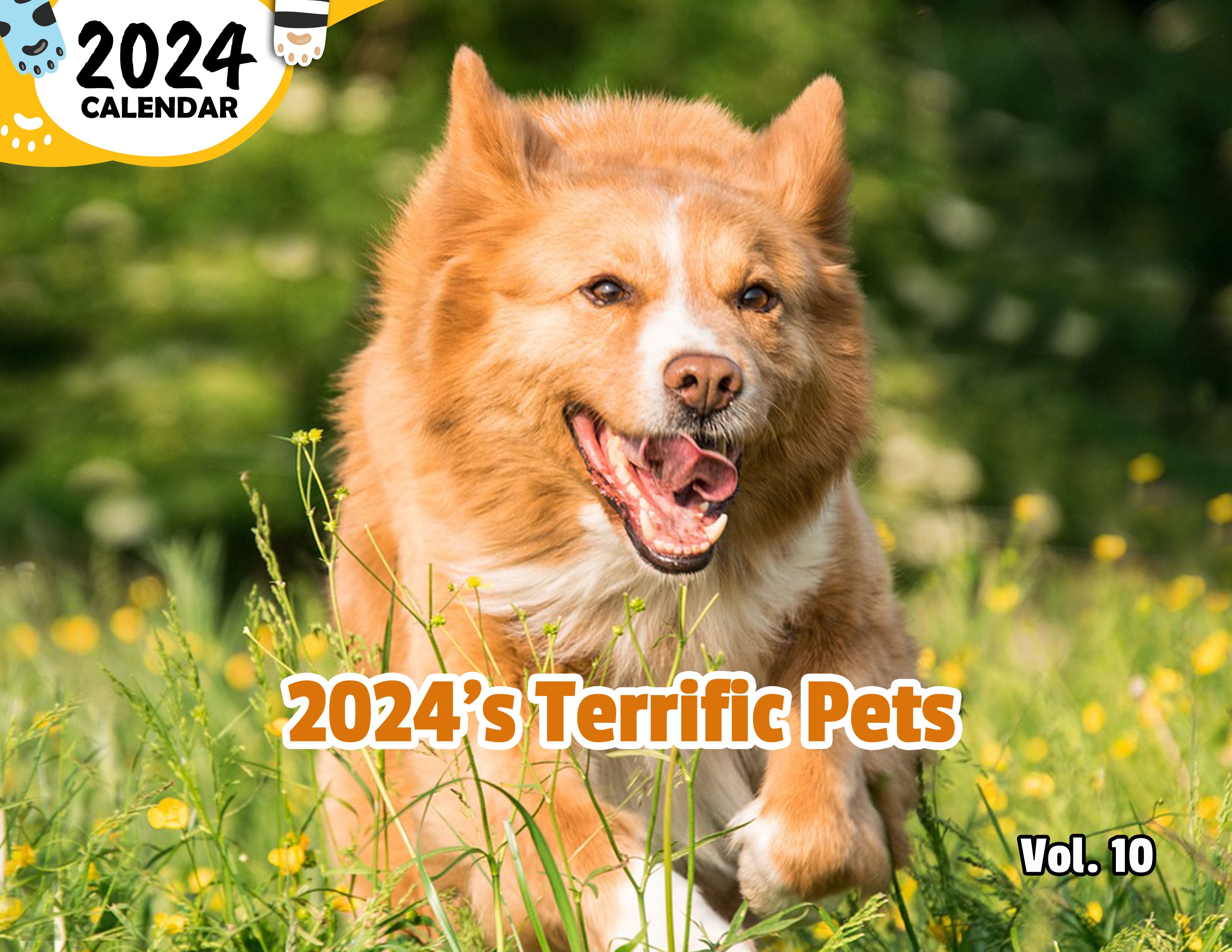 2024's Terrific Pets Volume Ten: 2024 Wall Calendar (Published)