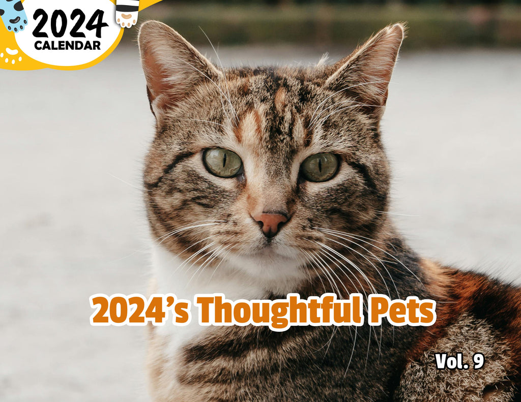 2024's Thoughtful Pets Volume Nine: 2024 Wall Calendar (Published)