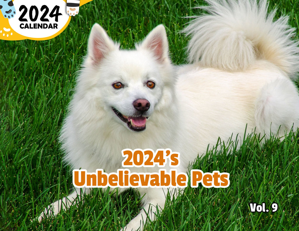 2024's Unbelievable Pets Volume Nine: 2024 Wall Calendar (Published)