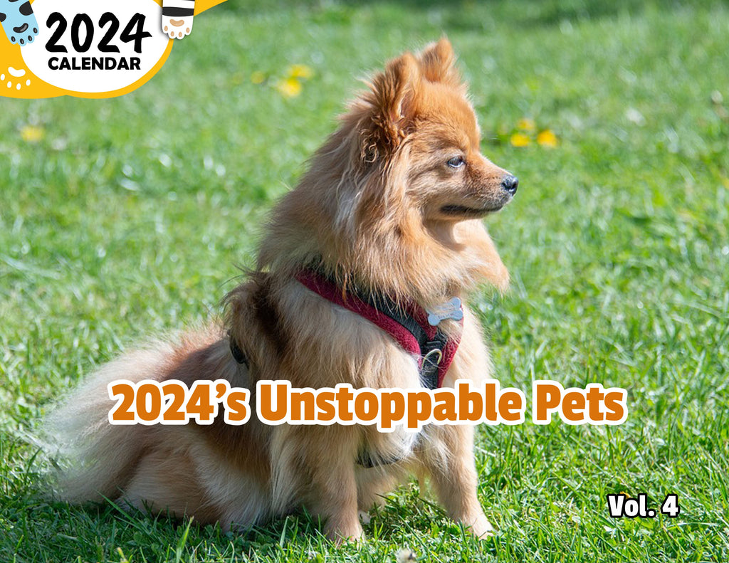 2024's Unstoppable Pets Volume Four: 2024 Wall Calendar (Published)