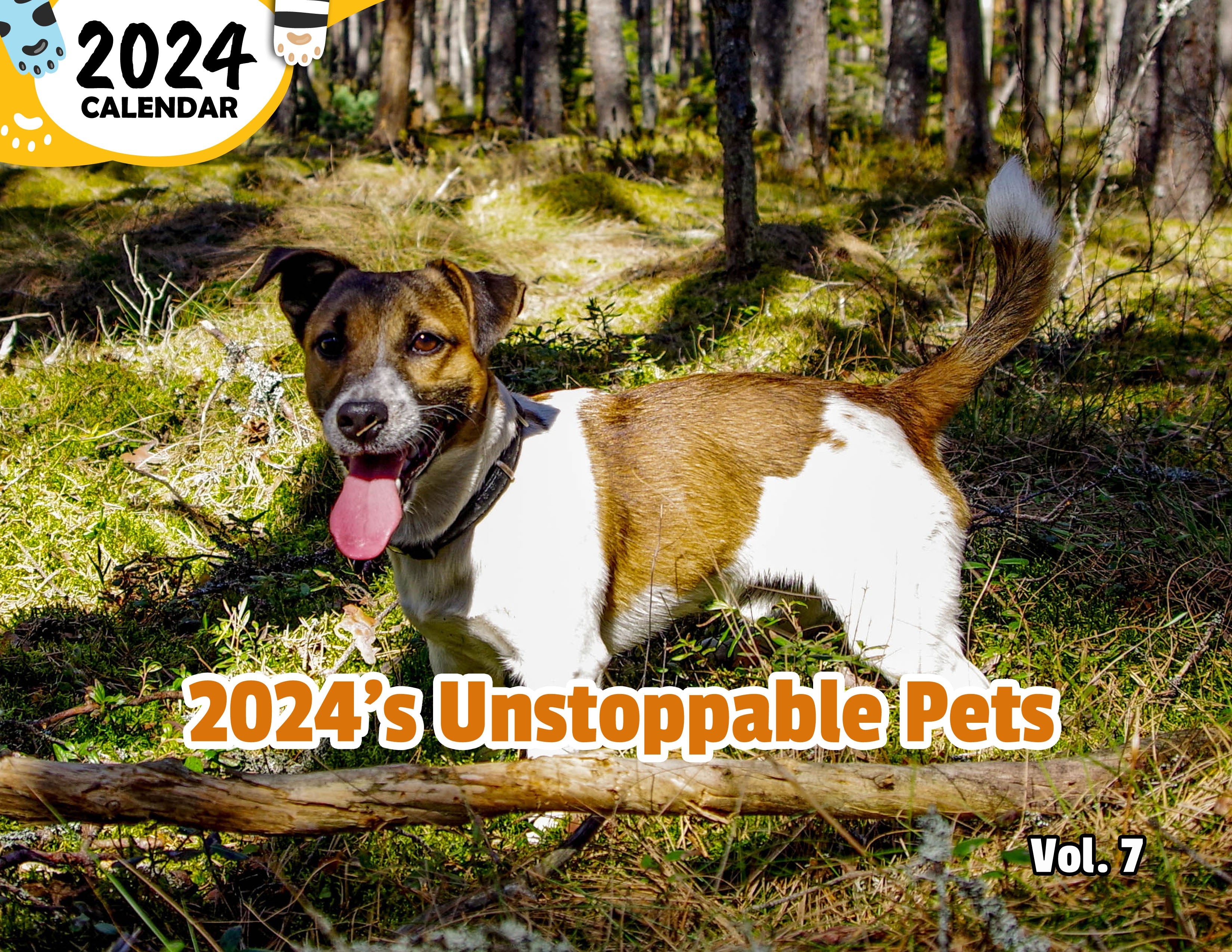 2024's Unstoppable Pets Volume Seven: 2024 Wall Calendar (Published)