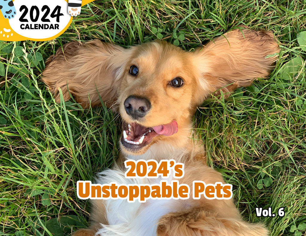 2024's Unstoppable Pets Volume Six: 2024 Wall Calendar (Published)