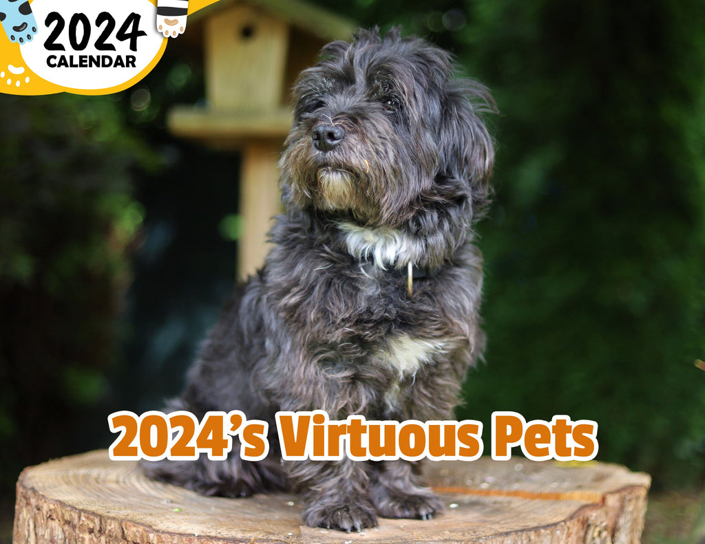 2024's Virtuous Pets: 2024 Wall Calendar (Published)