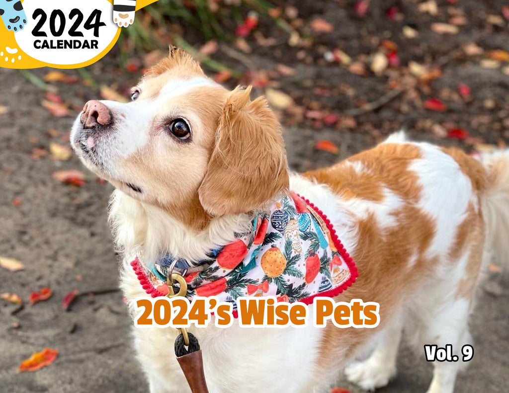 2024's Wise Pets Volume Nine: 2024 Wall Calendar (Published)