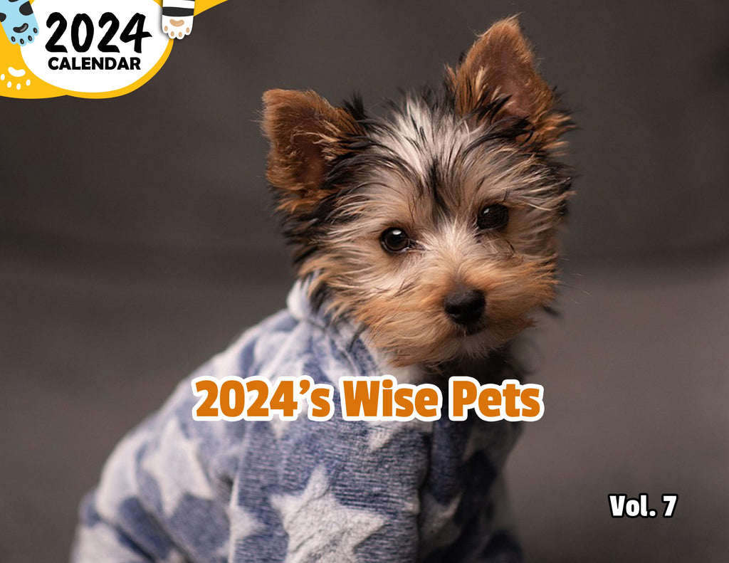 2024's Wise Pets Volume Seven: 2024 Wall Calendar (Published)