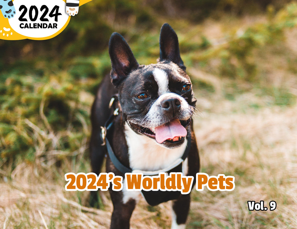 2024's Worldly Pets Volume Nine: 2024 Wall Calendar (Published)