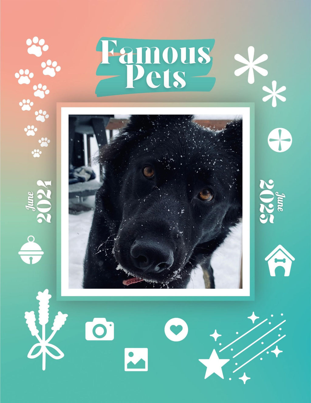 Famous Pets: June 2024-June 2025 Wall Calendar (Pre-Order)