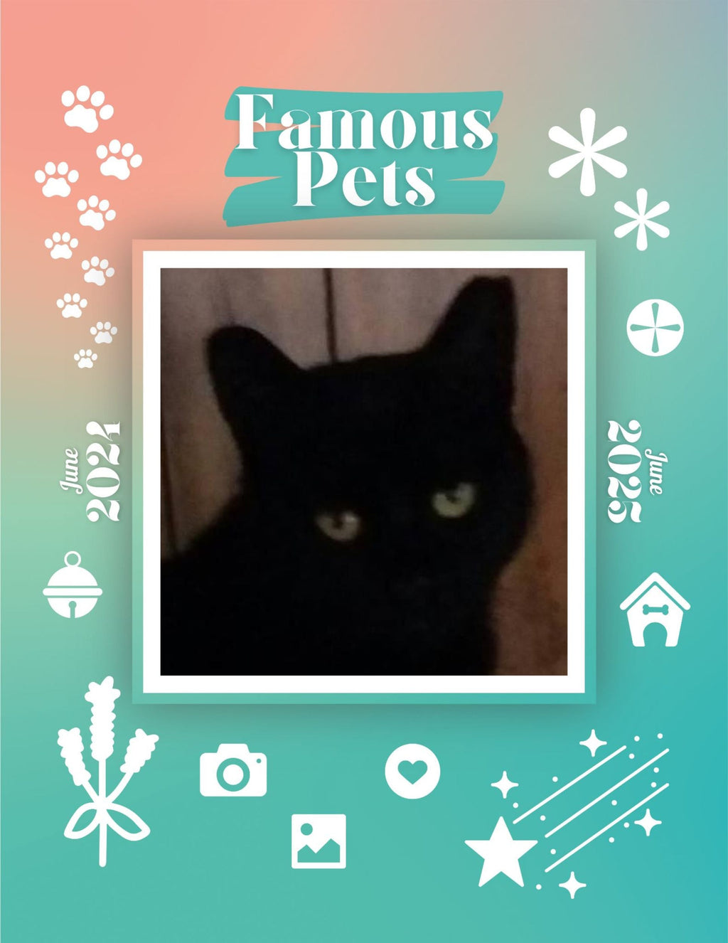 Famous Pets: June 2024-June 2025 Wall Calendar (Pre-Order)