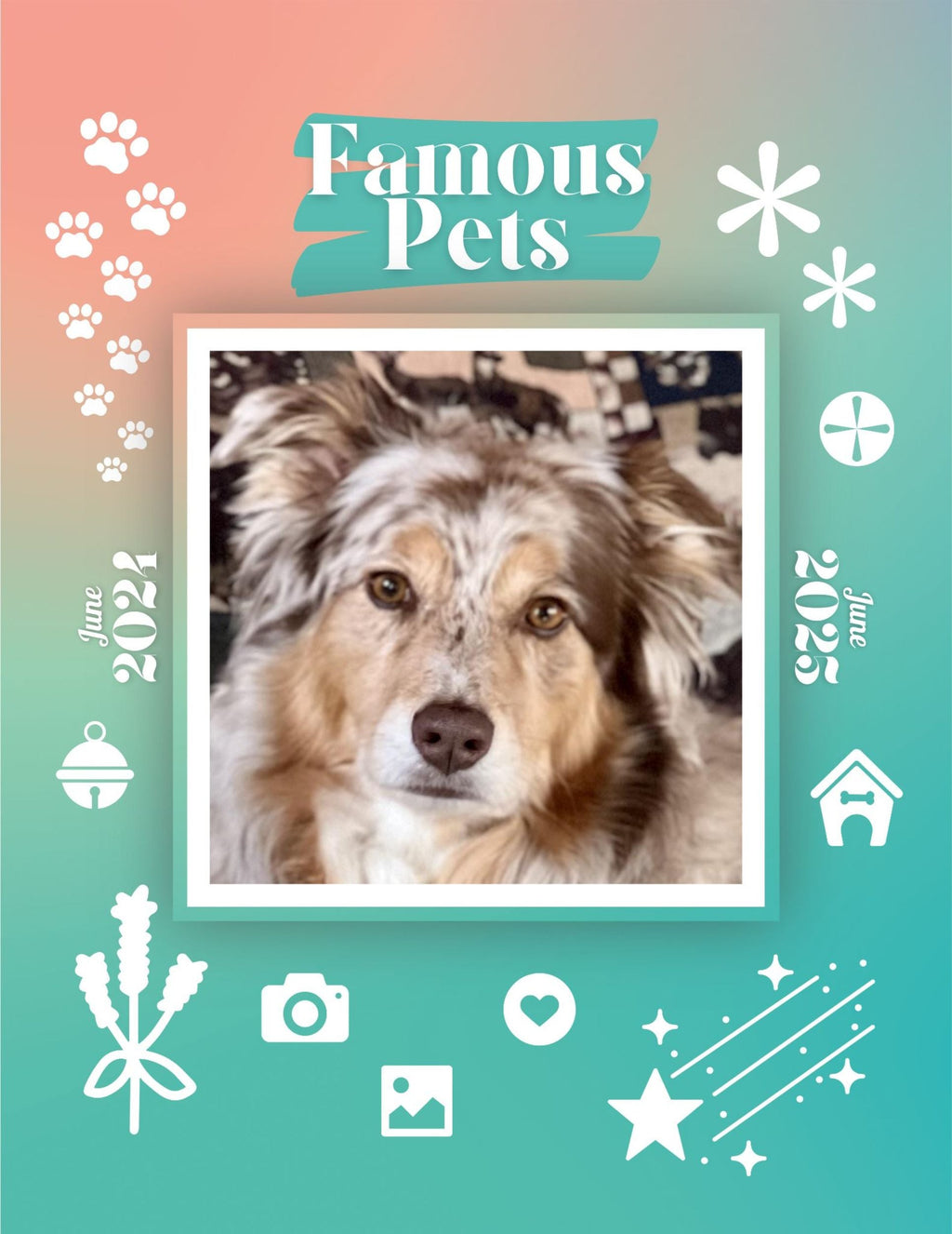 Famous Pets: June 2024-June 2025 Wall Calendar (Pre-Order)