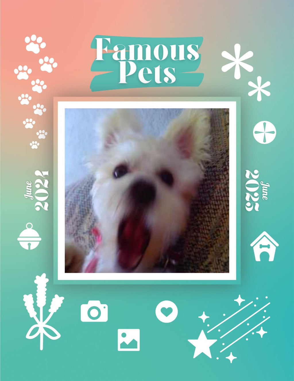 Famous Pets: June 2024-June 2025 Wall Calendar (Pre-Order)